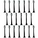 E-Cron Replacement Toothbrush Heads Compatible Brush Heads with various Snap-On Electric Toothbrushes, 20 pcs.