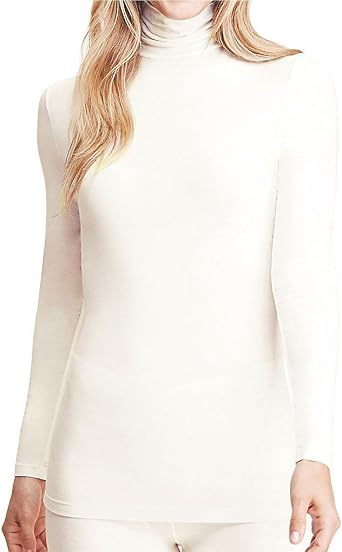 cuddl duds turtleneck white