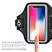LOVPHONE iPhone 13 Mini/iPhone 12 Mini/iPhone 11 Pro/iPhone X/XS Armband,Sport Running Exercise Gym Case with Key Holder & Card Slot,Fingerprint Sensor Access Supported and Sweat-Proof (Gray)