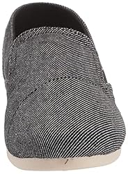 TOMS Women's Redondo Loafer Flat, Black Twill