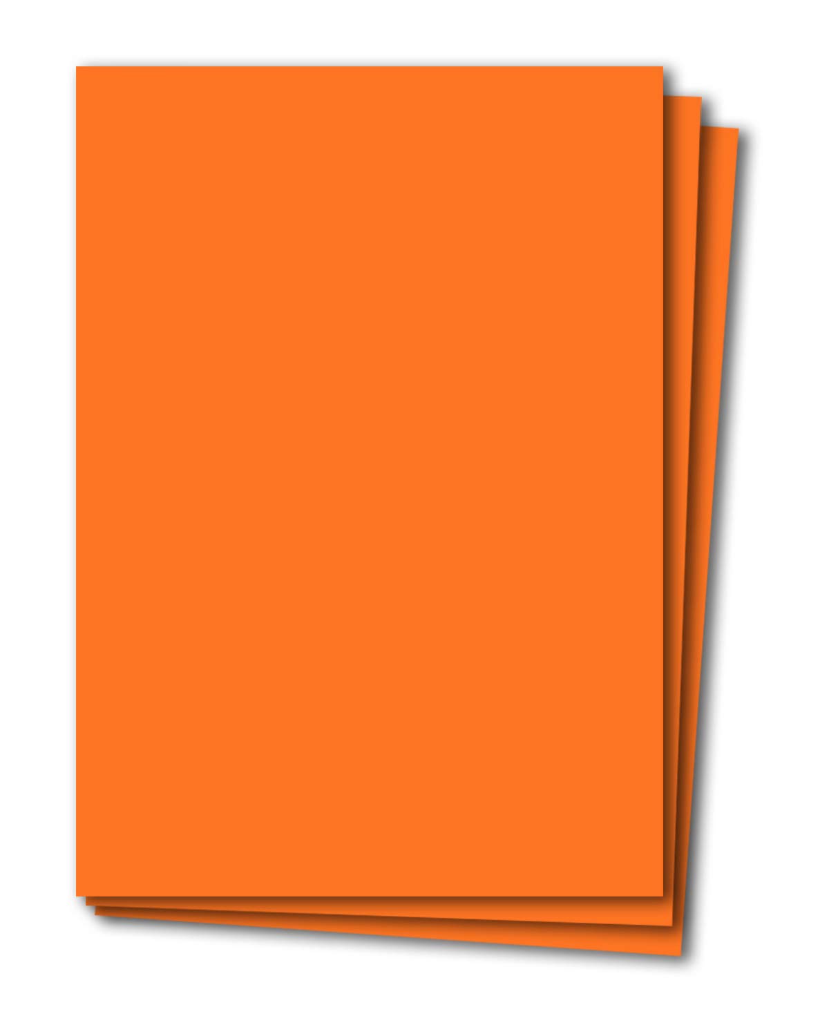 Glüxx Agent 100 sheets of construction cardboard DIN A4 orange 240 g/m² thick craft cardboard 21.0 x 29.7 cm cardboard for crafting for photo album menu card printable DIY be creative