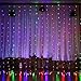 304 LED Window Curtain String Light Wedding Party Home Garden Bedroom Outdoor Indoor Wall Decorations (Multicolor)