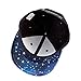 Connectyle Unisex Mens Fashion Cool Galaxy Brim Snapback Flat Bill Hat Adjustable Hip Hop Trucker Cap Blue