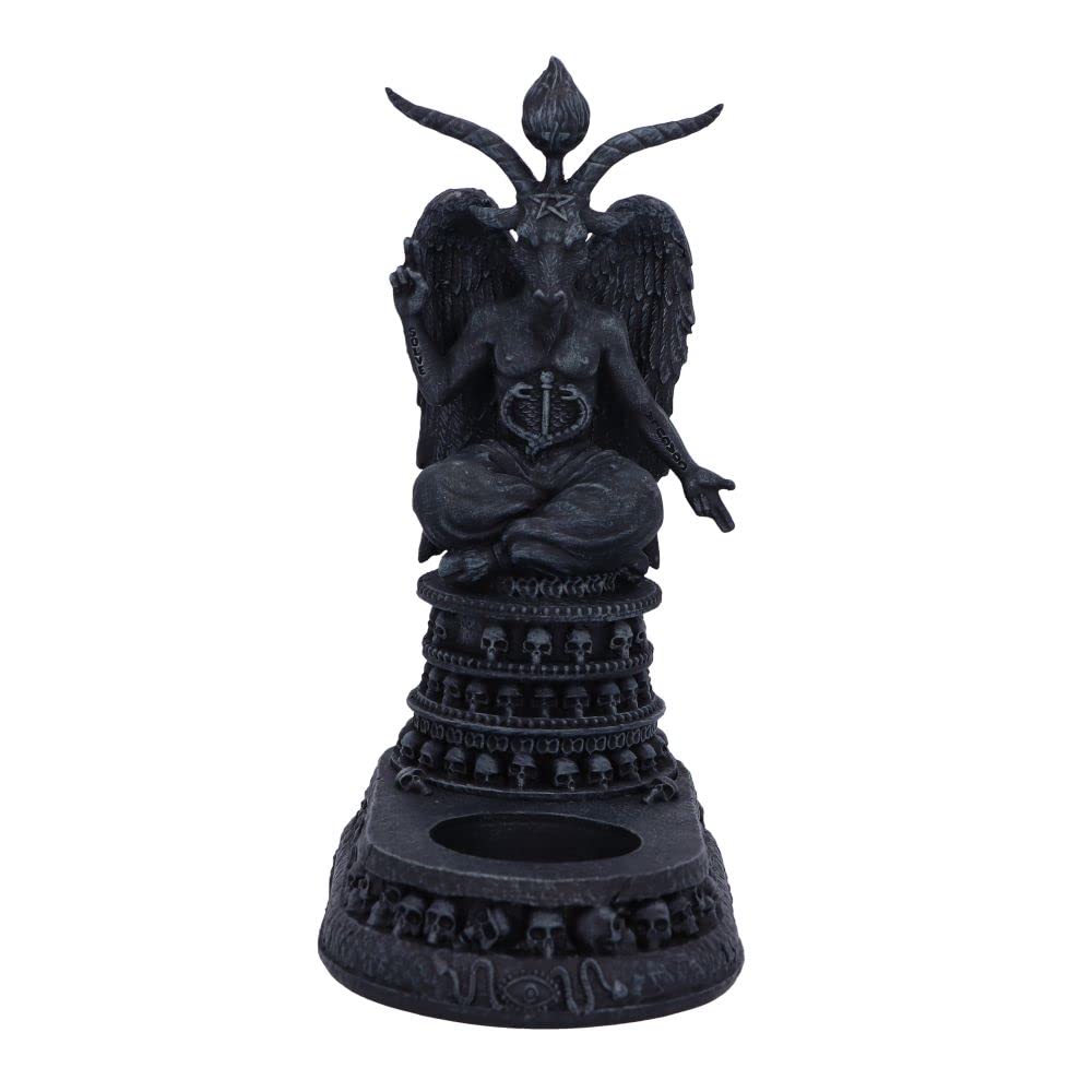 Nemesis Now Baphomet's Devotion Tea Light Holder, Black, 17cm