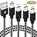 USB Type C Cable, 4 Pack [3FT 6FT 6FT 10FT] Premium Nylon Braided Cable, USB C Cable to High-Speed Syncing and Charging Cable for USB C Smartphones Tablets Laptops and More USB C Devices