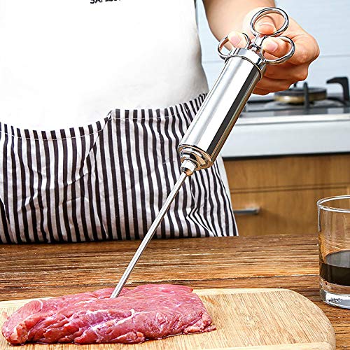2oz Heavy duty 304 Stainless Meat Injector, Stainless Steel Injector