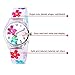 Zeiger Time Teacher Teen Young Girls Children Kids Watches, Colorful Flower Resin Band