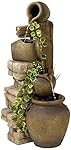 Three Rustic Jugs Cascading 33" High Fountain