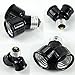 Twin Socket Adapte, Light Bulb Socket Splitter For LED, CFL and Standard Bulbs, E26 to Dual E26 US Standard Screw Light Holder Adapte , 4-pack