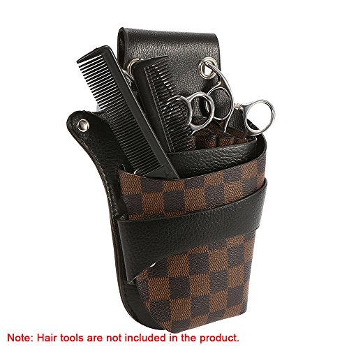 Anself Pu Leather Hair Scissor Holster Hairdressing Bag Pouch