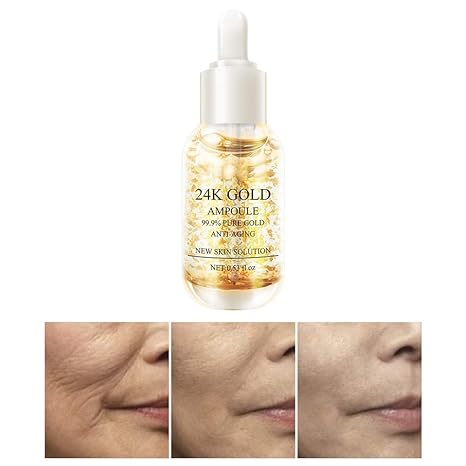 15ml 24K Gold Essenz Anti-Falten-Aging Kollagen Feuchtigkeitsspendende Hyaluronsäure Essenz Repair Skin Essence