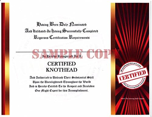 Pointless Certification Certificate (Knothead)
