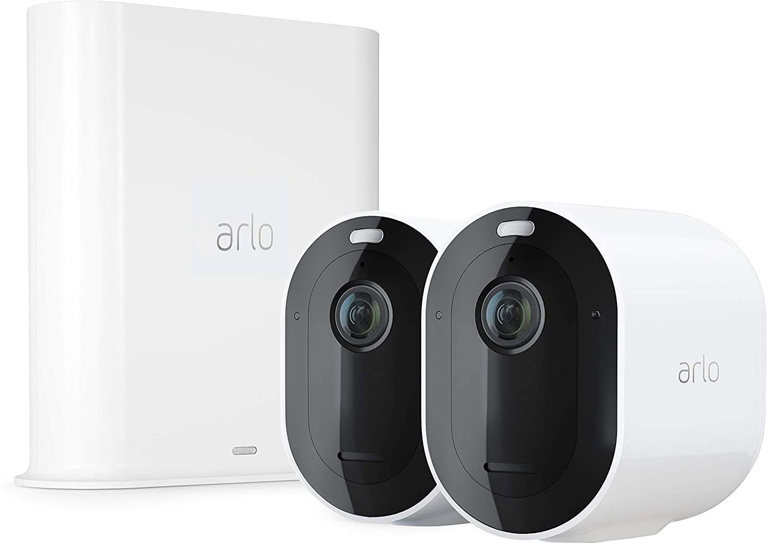 Arlo Pro 3 Security Camera Outdoor, 2K HDR, Wireless CCTV, 6-Month Battery, Colour Night Vision, 2-Way Audio, Alarm, 2 Camera Kit, With Free Trial of Arlo Secure Plan, White