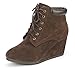 DREAM PAIRS TOWERR Women's Fashion Casual Outdoor Low Wedge Heel Booties Shoes