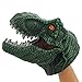 Upour Dinosaur Toys Hand Puppets Soft Rubber Realistic Green Tyrannosaurus Child Birthday Present for 3 Years Old