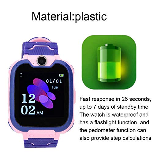 Kid Phone Watch Noodoproep Multifunctionele wekkerhorloge Smart Kid Watch(Roze) - Image 7