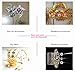 ALIMITOPIA Filigree Wrap Charm Pendant Connector,Metal Laminate Decoration Supplies for DIY Hairpin Headwear Earring Costume Jewelry Making Findings(30pcs with Silver,Bronze and Gold Colors)