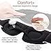 LEEKEN 3D Sleeping Eye Mask - 100% Lights Blockout Sleep Mask for Men Women, Cool Sports Fabric Eye Cover for Travel/Nap/Night Sleeping,Comfortable and Breathable