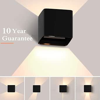 Apliques Pared LED 3000K 1000LM, Hommie Lámpara de Pared Interior