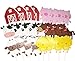 Wolpark 25 PCS Glitter Farm Animal Cake Topper Old Macdonald had a Farm Animal Cupcake Toppers for Farm Themed Birthday Baby Shower Children's Day Party Supplies Decorations