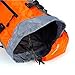 ONEPACK 50L(45+5) Hiking Backpack Daypack Waterproof Outdoor Sport Camping Fishing Travel Climbing Mountaineering Cycling Skiing with Rain Cover (Orange)