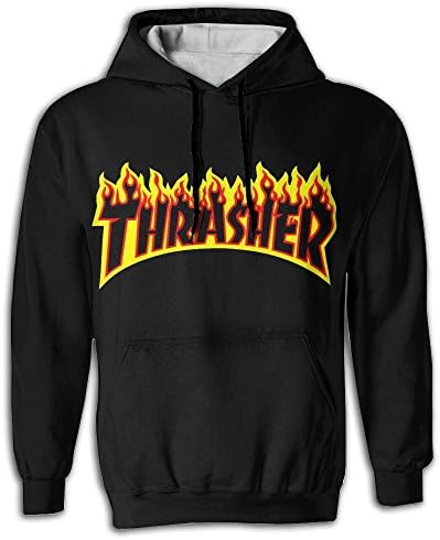 Thrasher Magazine 100% New Band Men's Hoodie Sweatshirts Hooded Sweater With Pockets L