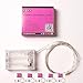 5 Sets RTGS 20 Pink Color Micro LED String Lights Battery Operated on 7 Feet Silver Color Wire