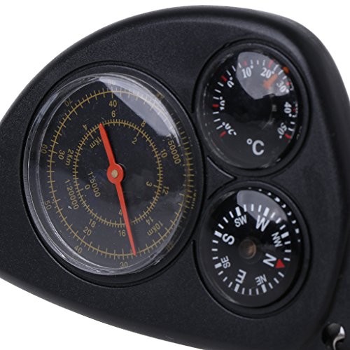 GMSP Keychain Portable Outdoor Multifunctio Odometer Rangefinder Compass Thermometer - Thumbnail 2