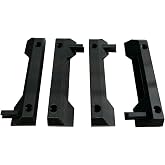 JILINWEI 4Pcs Mounting Feet for ToughBuilt StackTech,Mounting Plate Brackets Cleats Compatible with ToughBuilt StackTech,Black