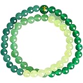 Women's Double-Circle Five Elements (Gold/Wood/Water/Fire/Earth) Feng Shui Bracelet - Crystal Wealth Bracelet | Balances Energy, Brings Good Luck, Abundance & Positive Vibes for Daily Wear