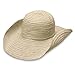 Wallaroo Hat Company Women’s Scrunchie Sun Hat – UPF 50+ Sun Protection, Packable and Adjustable Sizing for Medium Crown Sizes – Sun-Smart Hat for Travel, Poolside, Everyday (Natural/Brown Dots)