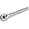 DURATECH 1/2-Inch Drive Ratchet, 90-Tooth Quick-release Ratchet Wrench, Reversible, Chrome Alloy Made, Full Polished, Stocking Stuffers for Men Women Gifts for Men Gifts for Women Gifts for Dad
