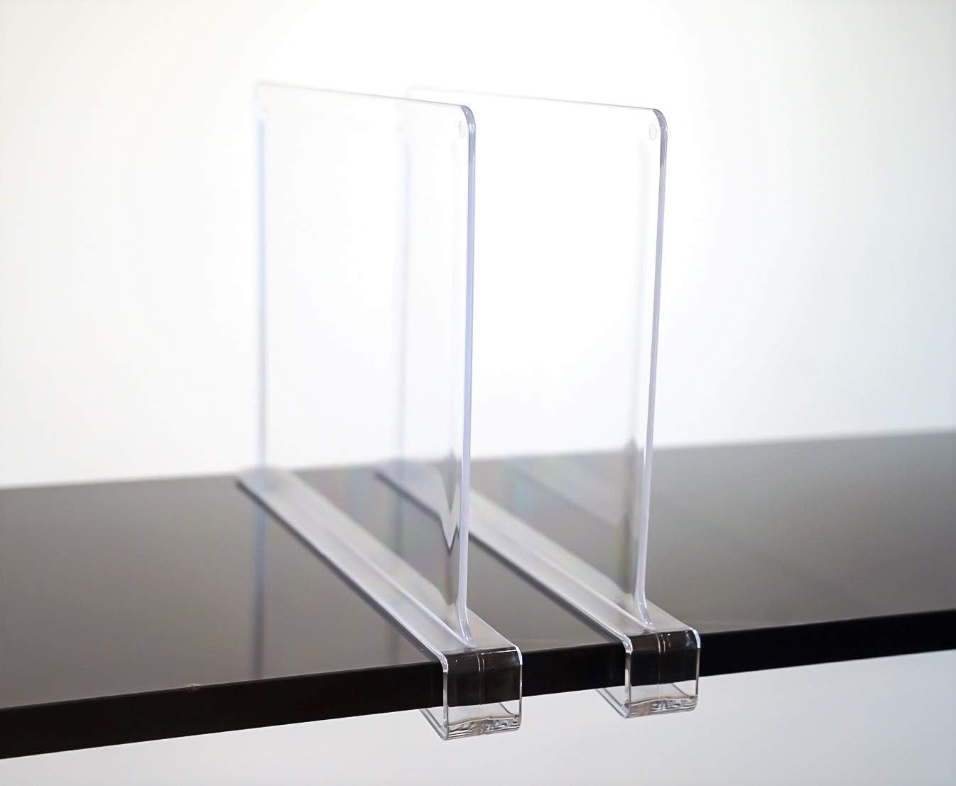 Acrylic Shelf Dividers Clear Closet Organization