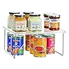 iDesign-Pantry-Unit-Shelf-Made-of-Durable-Plastic-and-Metal-Practical-Storage-Organiser-for-Food-Kitchen-Accessories-and-Utensils-ClearSilver-305cm-x-254cm-x-152cm iDesign Kitchen Cupboard Organiser, Shelf Storage Organiser for Food, Kitchen Accessoires made of Durable Plastc and…