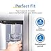 ICEPURE Refrigerator Water Filter, Compatible with GE MWF, MWFP, FMG-1,MWFA, GWF, GWFA, SmartWater, Kenmore 9991, 46-9991, 469991 [2 Pack]
