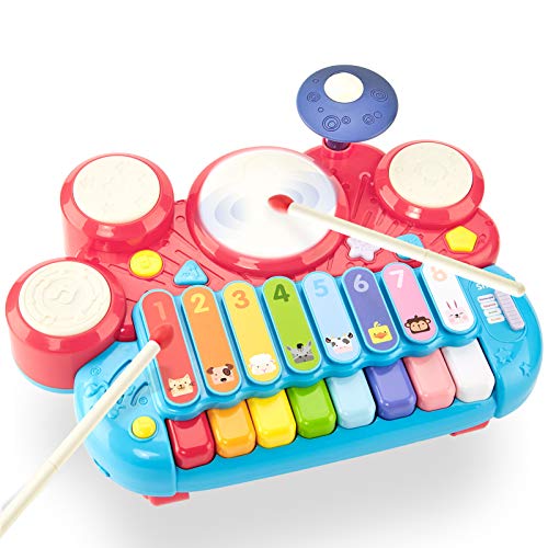 CubicFun 5 in 1 Baby Musical Instruments Toddler Toys for 1 Year Old