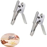NentMent 2 Pack Pine Nuts Cracker Mini Portable Pistachio Crackers Nutcracker Opener Clip Sheller Peeling Plier Peeler for Melon Seed Roasted Sunflower Seeds Salted Pumpkin Seeds