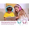 Kids-Headphones-Riwbox-CS6-Lightweight-Foldable-Stereo-Headphones-Over-Ear-Corded-Headset-Sharing-Function-with-Mic-and-Volume-Control-Compatible-with-iPadiPhonePCKindleTablet-BlueGreen Kids Headphones, Riwbox CS6 Lightweight Foldable Stereo Headphones Over Ear Corded Headset Sharing Function with Mic and…