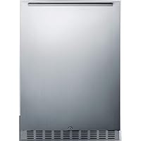 Summit Appliance CL69ROSW Outdoor 24" Wide All-refrigerator for Built-in or Freestanding Use with Stainless Steel…