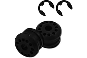 UZZH 2PCS Transfer Case Shift Linkage Bushing with 2 E-clips, Shifter Linkage Control Lever Bushing Grommet Kit Replacement OEM#68078974AA 68078975AA for Dodge Ram 1500 2500 3500