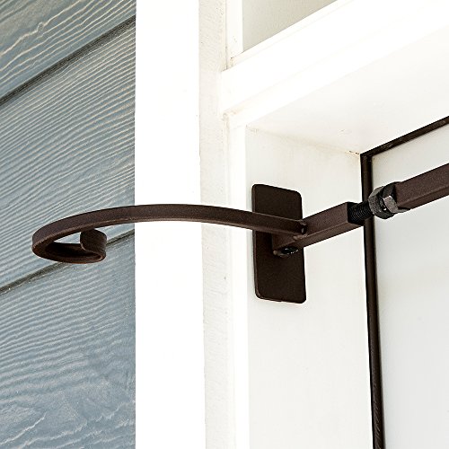 Village Lighting Company [Front Door Garland Hanger] - Adjustable to Different Door Widths | Heavy-Duty Cast Iron | Decorative Christmas and Holiday Decor | No Nails or Screws - No Damage to Your Door - Thumbnail 3