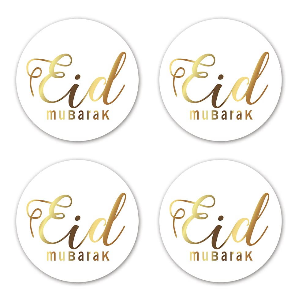 SWSATYW 96PCS Glitter Eid Mubarak Stickers Eid Party Decorations Ramadan Party Supplies