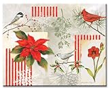 CounterArt Winter Garden Glass Cutting Board, 14-7/8 by 11-3/4-Inch