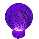 DB.WOR Basketball Lighting is 7 color changing Nightlight with Multicolored USB Powered Light for Kids. These Eco-friendly LED Lights Make Beautiful Gifts for Mom and Amazing Desk Lamps for Dad