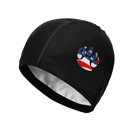 Amazon Com Flag Bear Claw Swim Cap Waterproof Swimming Caps For