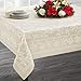 Benson Mills Holiday Elegance Engineered Jacquard Tablecloth (Ivory, 60