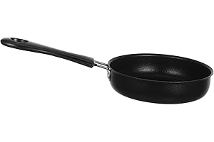 Alipis Mini Non-stick Pan with Handle Fast Heating Breakfast Skillet for Induction and Gas Stove Easy to