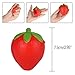 Kuuqa 3 Pcs Slow Rising Squishies Jumbo Strawberry Cake Squishy and Fruit Strawberry Squishy Toy Charms Stress Relief Toys Kids Toy Gift Party Favors