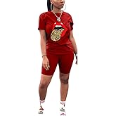 Nimsruc Two Piece Outfits For Women Summer Sweatsuits