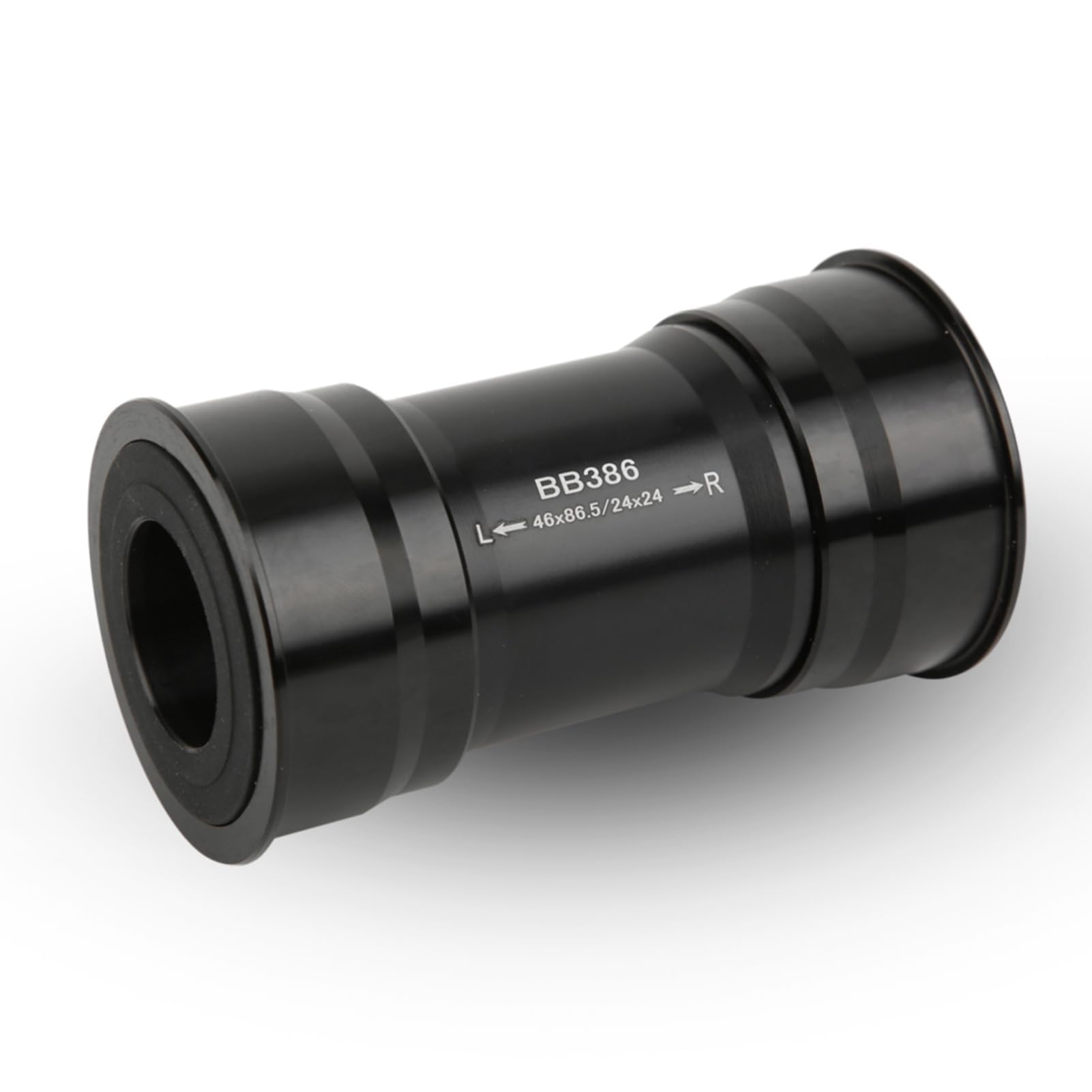 Bike Press in Bottom Bracket, Aluminium Alloy BB386 Mountain Bike 68‑73-86mm Bottom Brackets Bicycle Accessory for Parts Prowheel 22/24mm Crankset Chainset (Black)